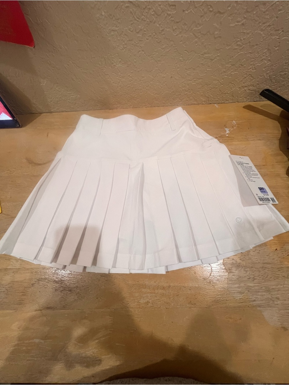 lululemon athletica White Pleated Drop-Waist Golf Skirt